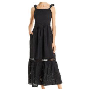 Tommy Bahama embroidered tie shoulder dress